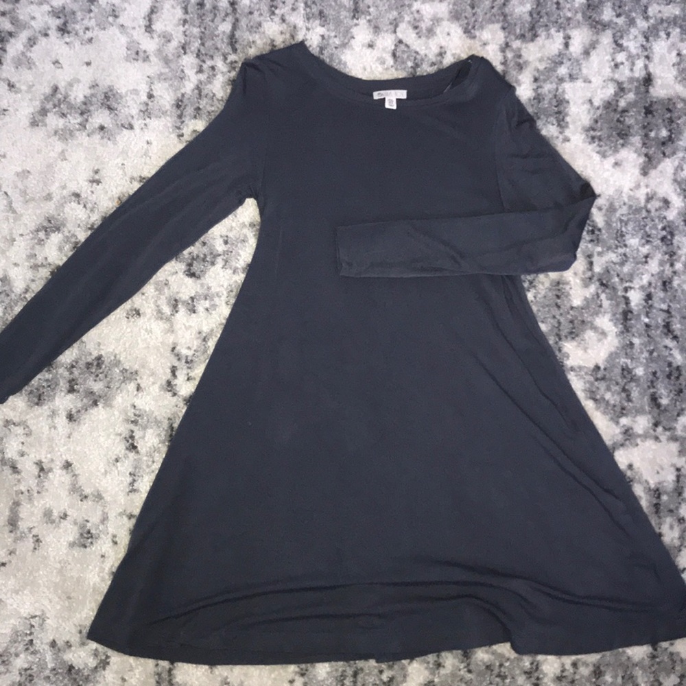 Lila Rose Grey Purple Swing Dress